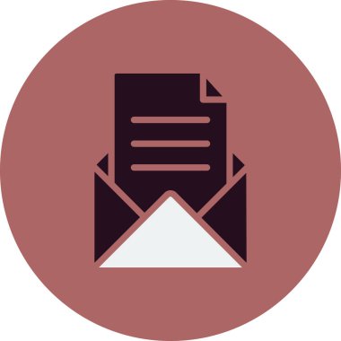 Harf vektör illüstrasyon tasarımı içeren zarf 