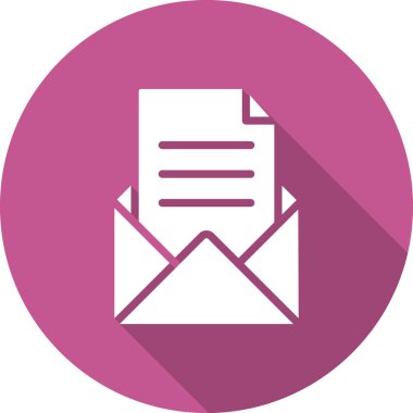 Harf vektör illüstrasyon tasarımı içeren zarf 