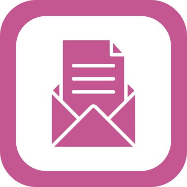 Harf vektör illüstrasyon tasarımı içeren zarf 