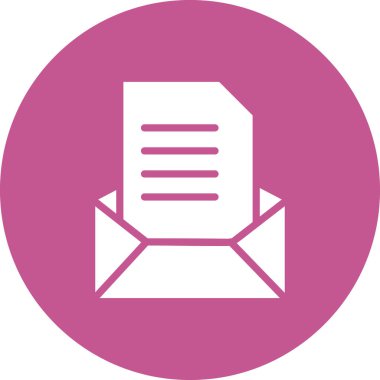 Mektup. Web simgesi vektör illüstrasyonu 