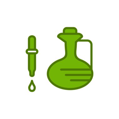 Yağ pompası ikon vektörü. İnce çizgi işareti. izole edilmiş sınır sembolü çizimi