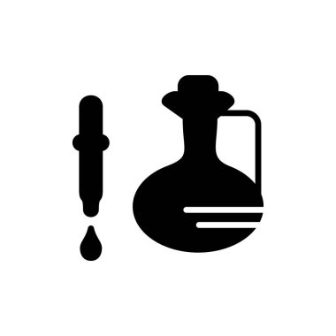 Ağ ve mobil uygulama tasarımınız için beyaz arkaplanda izole edilmiş indirme simgesi vektörü, matara logosu konsepti