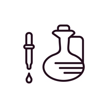 Beyaz arkaplanda izole edilmiş indirme simgesi vektörü, şeffaf işareti test et, doğrusal biçimdeki çizgi ve vuruş ögeleri