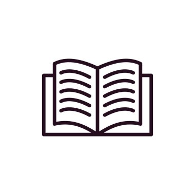 kitap simgesi vektör illüstrasyonu