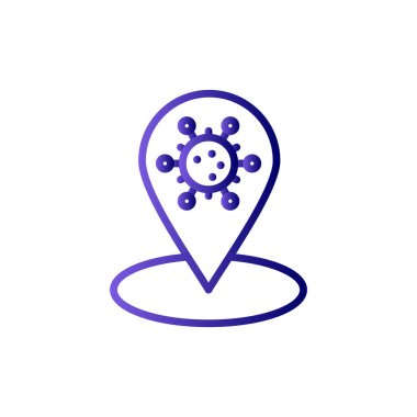 PIN vektör çizim Haritası