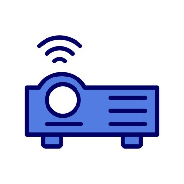 Projektör. Web simgesi basit tasarım