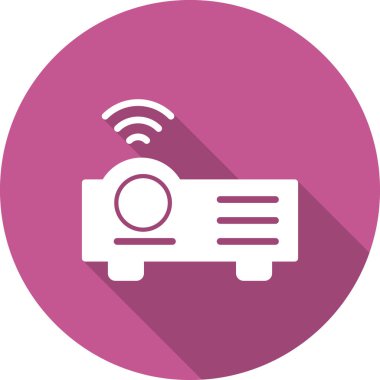 Projektör. Web simgesi basit tasarım