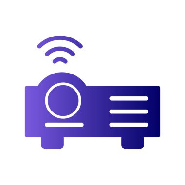 Projektör. Web simgesi basit tasarım