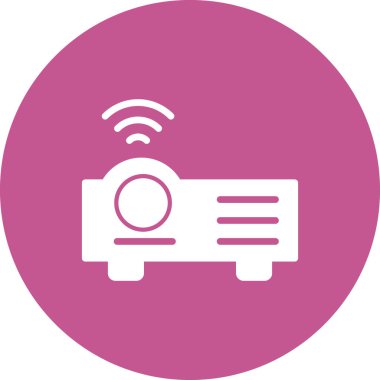 Projektör. Web simgesi basit tasarım