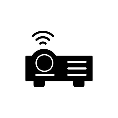 Projektör. Web simgesi basit tasarım