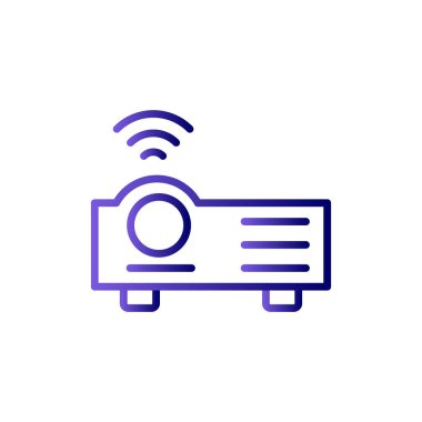 Projektör. Web simgesi basit tasarım