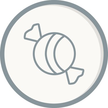 - Şeker. Web simgesi basit illüstrasyon