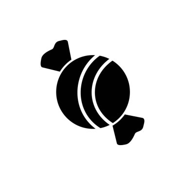 Yuvarlak şeker. Web simgesi basit illüstrasyon