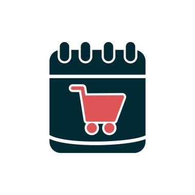 Takvim simgesi vektör illüstrasyonu