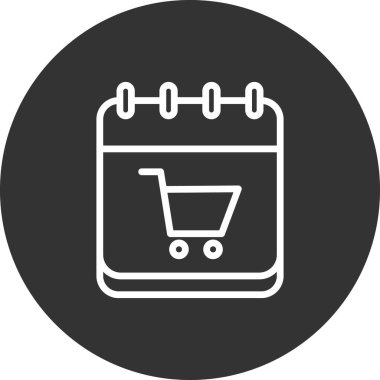 Alışveriş arabası simgesi, vektör illüstrasyonu