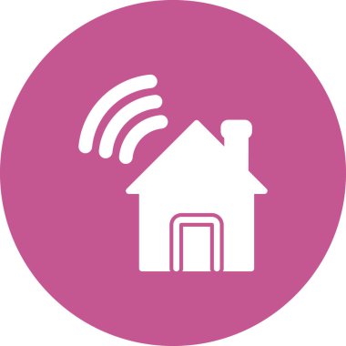 Modern ev simgesinin vektör illüstrasyonu