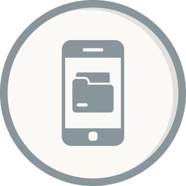 akıllı telefon simgesi, düz vektör illüstrasyon tasarımı