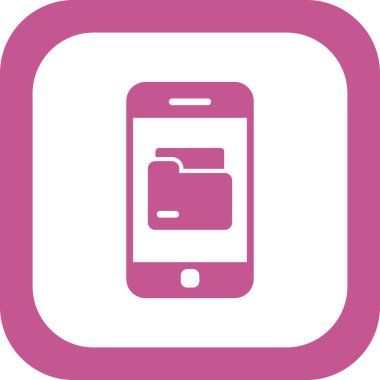 akıllı telefon simgesi, düz vektör illüstrasyon tasarımı