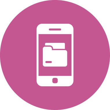 akıllı telefon simgesi, düz vektör illüstrasyon tasarımı