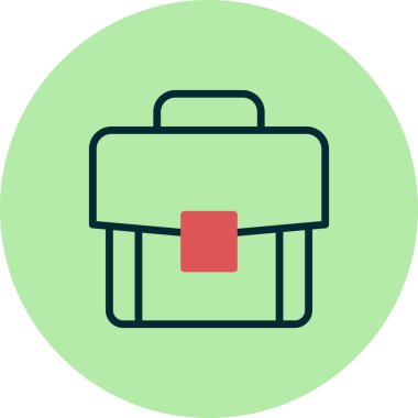 Çanta. Web simgesi basit illüstrasyon