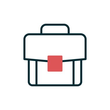 Çanta. Web simgesi basit illüstrasyon