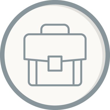 Çanta. Web simgesi basit illüstrasyon