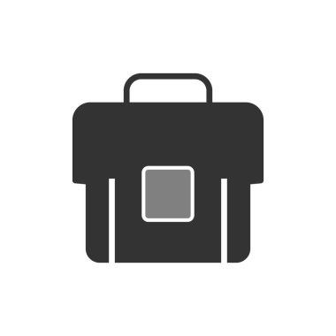 Çanta. Web simgesi basit illüstrasyon