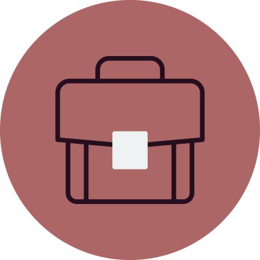 Çanta. Web simgesi basit illüstrasyon