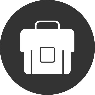 Çanta. Web simgesi basit illüstrasyon