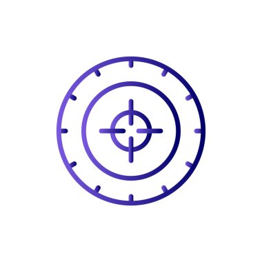 Basit Hedef Simgesi, vektör illüstrasyonu