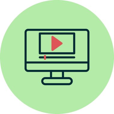 vektör lcd simgesi illüstrasyonu