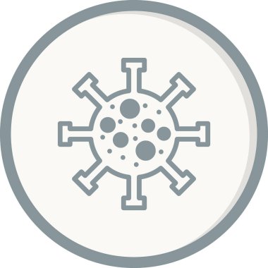 Virüs ikon vektör tasarımı. tıbbi sembol.