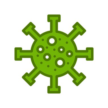 Virüs ikon vektör tasarımı. tıbbi sembol.