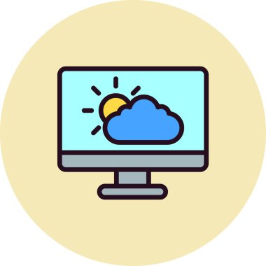 Hava simgesinin vektör illüstrasyonu