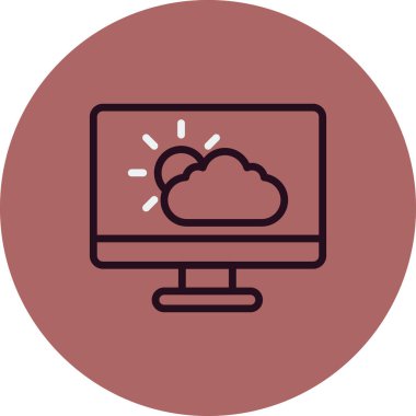 vektör Bulut simgesi illüstrasyonu