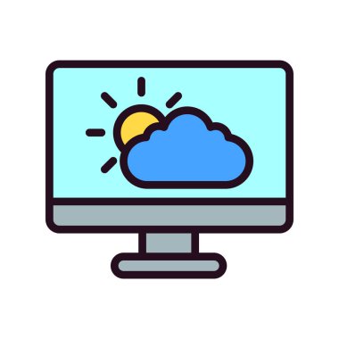 Bulut hesaplama. Web simgesi