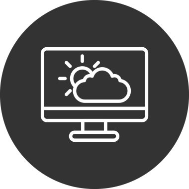 vektör bulut simgesi, trend, kopyala