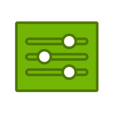 ayarlama müzik satırı vektör simgesi