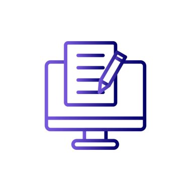 Bilgisayar simgesi, vektör illüstrasyon tasarımı