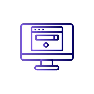 Bilgisayar simgesi, vektör illüstrasyon tasarımı