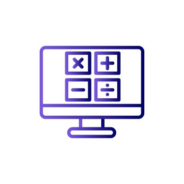 Bilgisayar simgesi, vektör illüstrasyon tasarımı