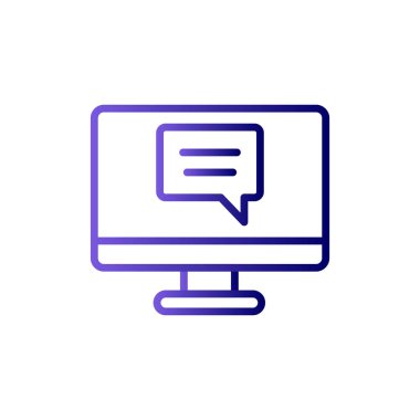 Bilgisayar simgesi, vektör illüstrasyon tasarımı