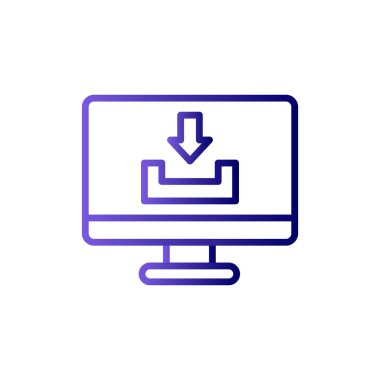 Bilgisayar simgesi, vektör illüstrasyon tasarımı