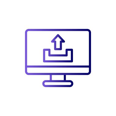 Bilgisayar simgesi, vektör illüstrasyon tasarımı