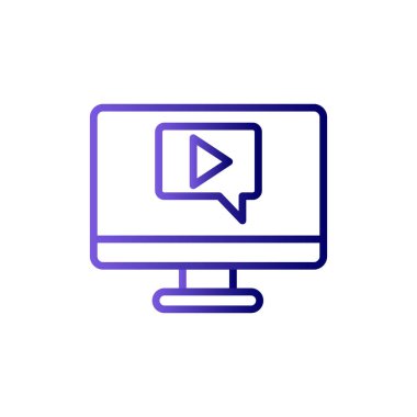 Bilgisayar simgesi, vektör illüstrasyon tasarımı