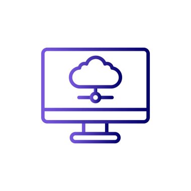 Bilgisayar simgesi, vektör illüstrasyon tasarımı