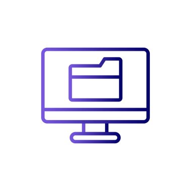 Bilgisayar simgesi, vektör illüstrasyon tasarımı