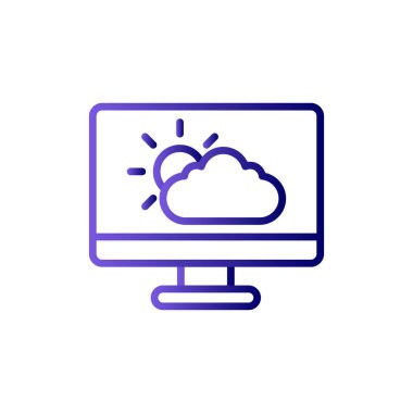 Bilgisayar simgesi, vektör illüstrasyon tasarımı