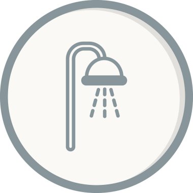 Duş. Web simgesi basit tasarım