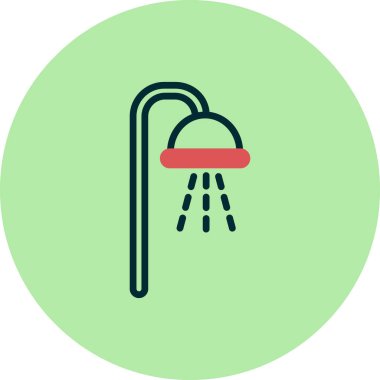 duş ikonu vektör illüstrasyonu